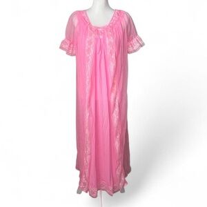 Vintage Peignoir Nightgown Robe Set